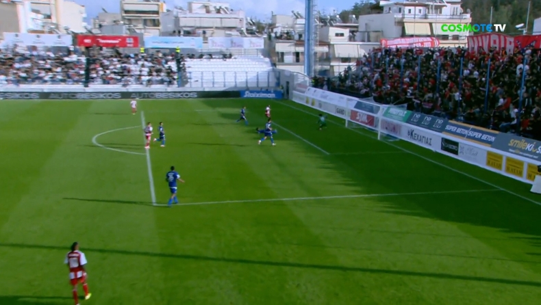 «Ανατρεπτική Στιγμή: Το Εντυπωσιακό Δοκάρι του Ελ Καμπί στο Κηφισιά – Ολυμπιακός από τη Σέντρα του Νασιμέντο!»